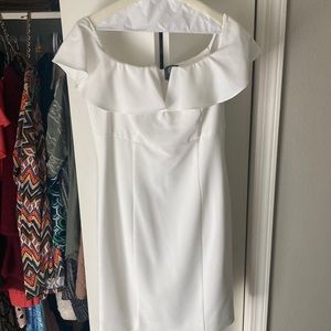 Vince Camuto Off-The-Shoulder White Dress